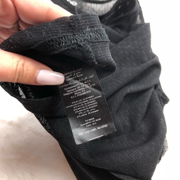 bebe mesh dot tank top sz XS - Picture 7 of 8